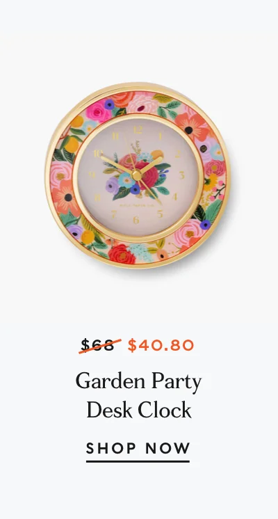 Garden Part Desk Clock