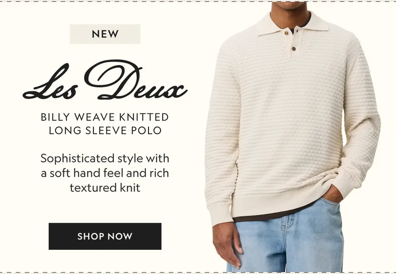 Billy Weave Knitted LS Polo