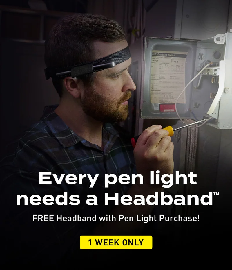 Free Headband™ with the purchase of a Pen Light