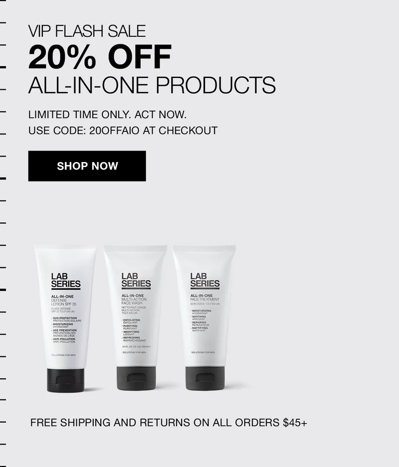 VIP FLASH SALE | 20% OFF | ALL-IN-ONE PRODUCTS | LIMITED TIME ONLY. ACT NOW. USE CODE: 20OFFAIO AT CHECKOUT | SHOP NOW | FREE SHIPPING AND RETURNS ON ALL ORDERS $45+