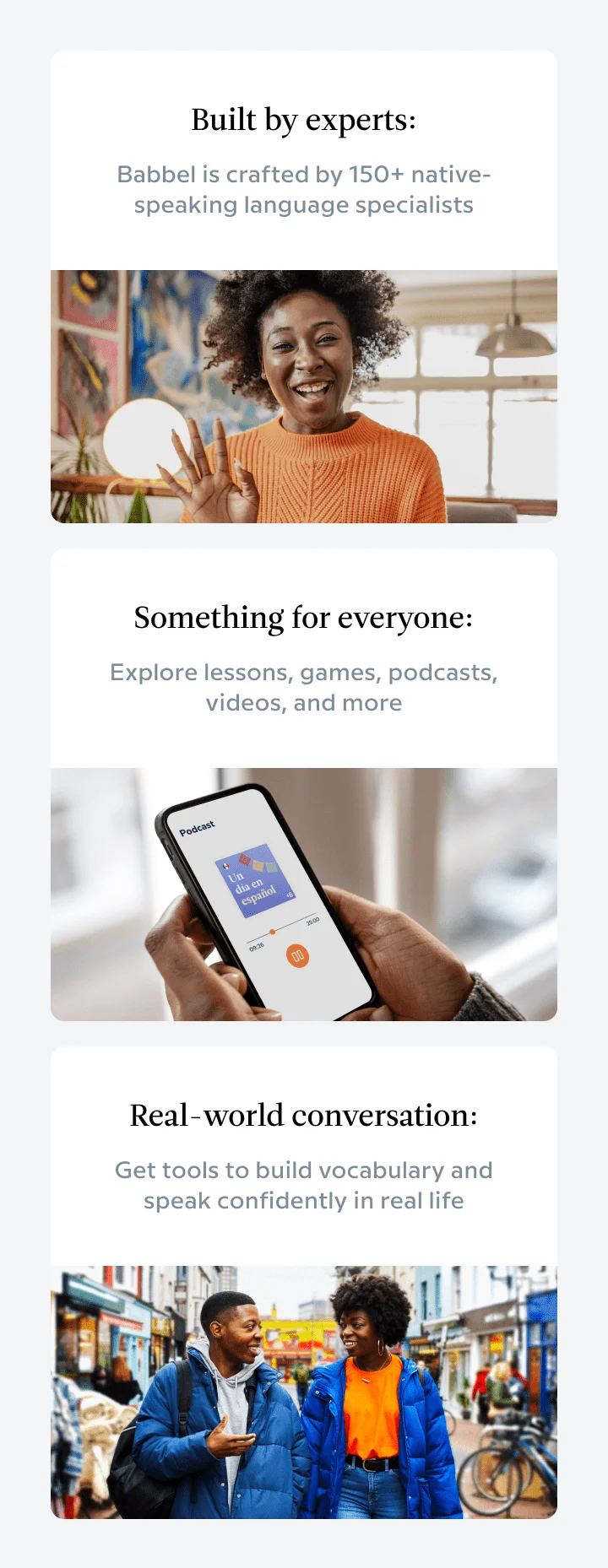 Babbel value props