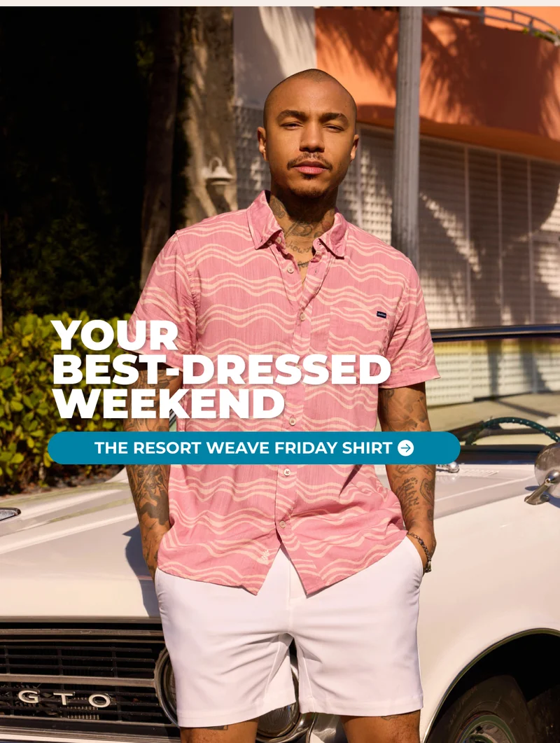 YOUR BEST-DRESSED WEEKEND: The Resort Weave Friday Shirt