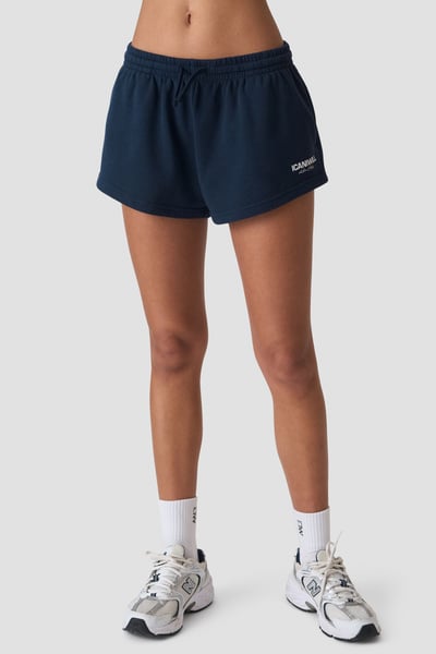 Image of Everyday Terry Mid Shorts W Midnight Blue