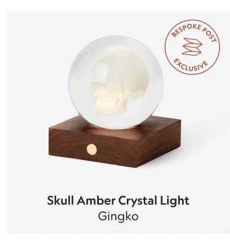 Skull Amber Crystal Light