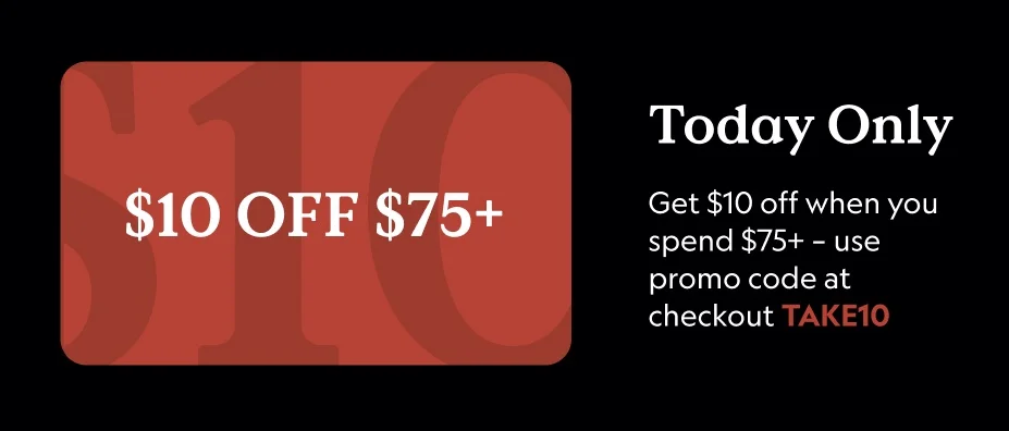 $10 off $75