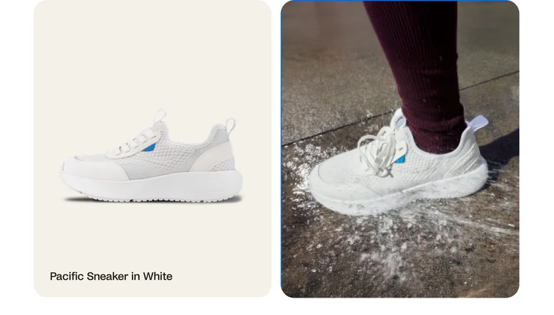 Pacific Sneaker in Warm White