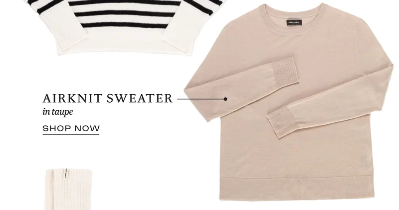 Airknit Sweater in Taupe. Shop now!