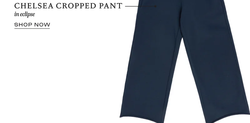 The Chelsea Cropped Pant in eclipse. Shop now!