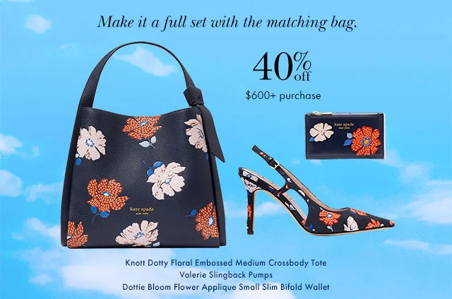 Make it a full set with the matching bag.