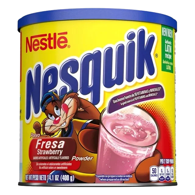 Image of Nesquik Fresa Strawberry Flavor Powder Drink Mix