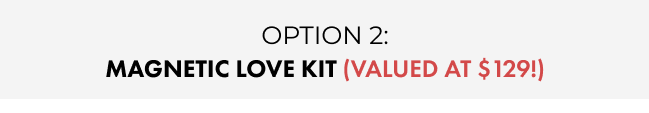Option 2: magnetic love kit (normally $129!)