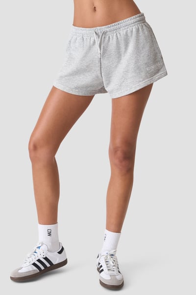 Image of Everyday Terry Mid Shorts Light Grey Melange