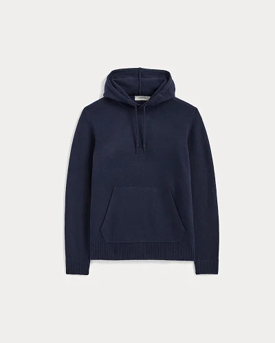 Image | The Felted Merino Hoodie | Deep Navy