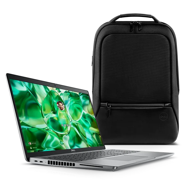 Dell Ecoloop backpack with latitude 5550 laptop