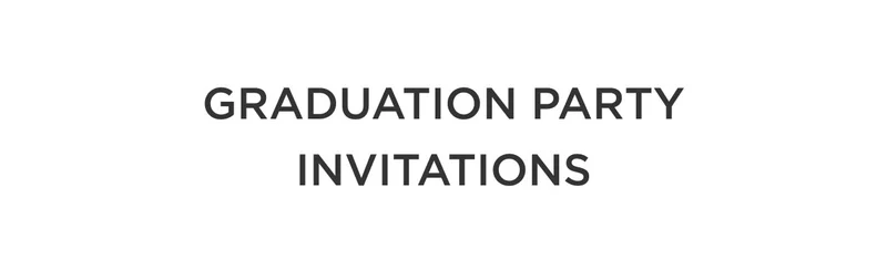 Graduation Party Invitations