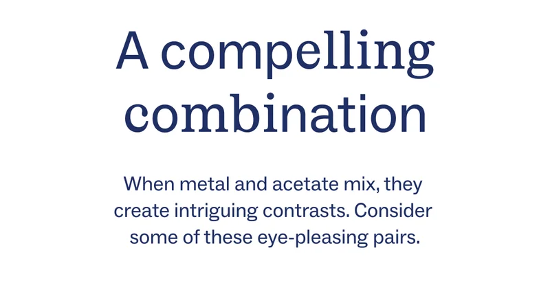 A compelling combination