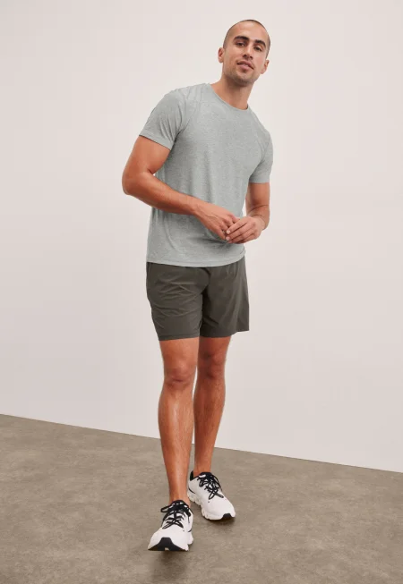 Always Beyond Men's Crew Tee 2.0 in Silver Mist