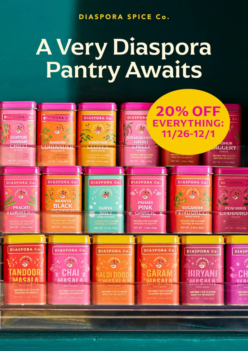 A Very Diaspora Pantry Awaits. 20% off everything: 11/