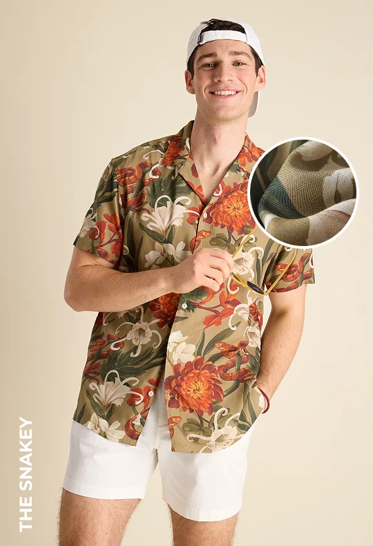 Rayon Sunday Shirt: The Snakey