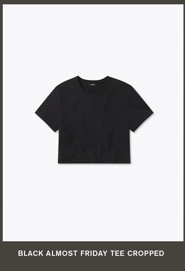 Almost Friday Tee Cropped