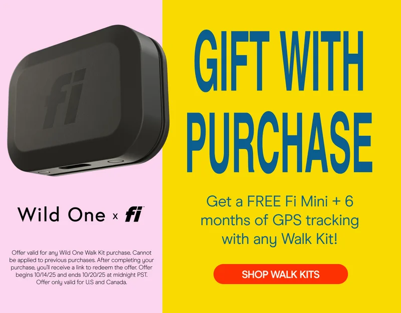 Get a FREE Fi Mini + 6 months of GPS tracking with any Walk Kit! SHOP WALK KITS