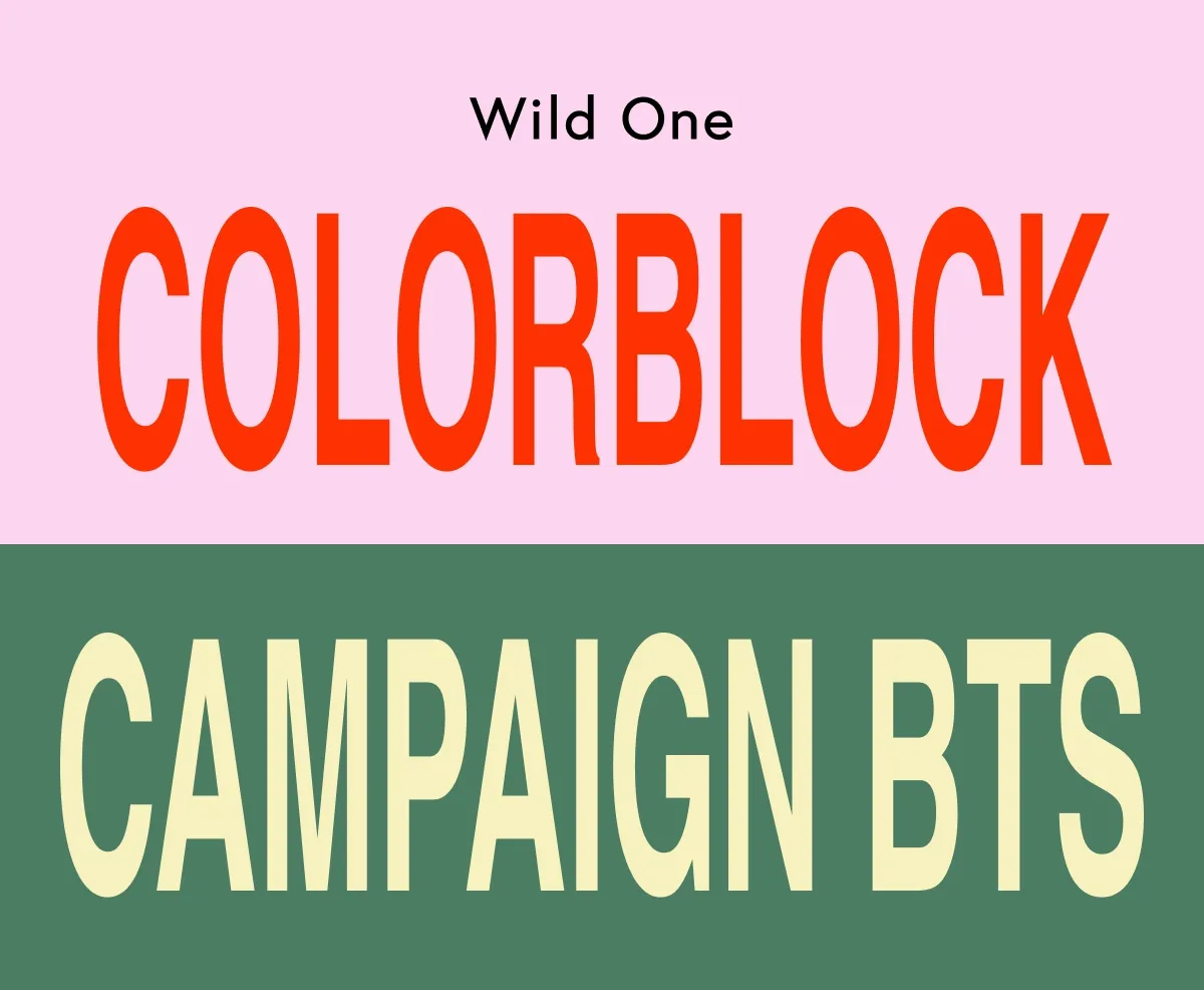 COLORBLOCK CAMPAIGN BTS