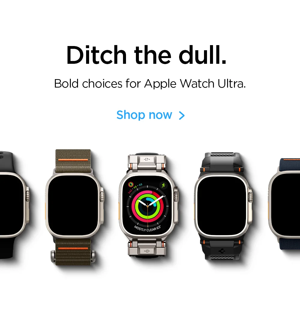 Ditch the dull. Bold choices for Apple Watch Ultra. Shop now.