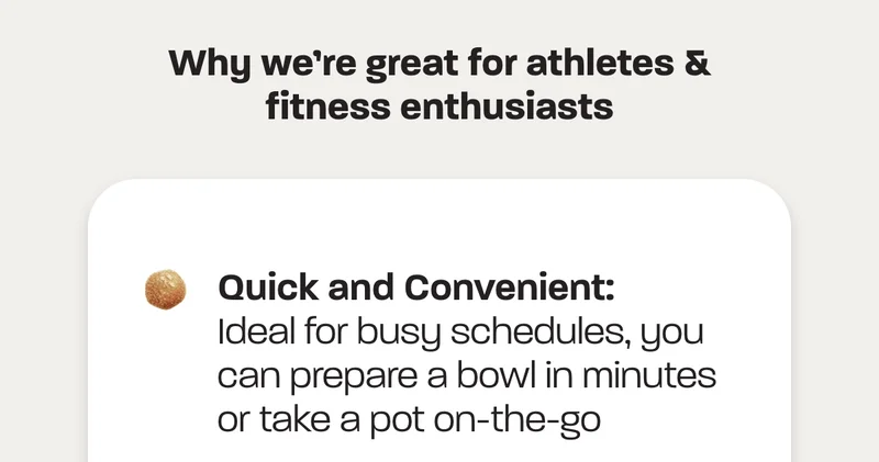 Quick and convenient