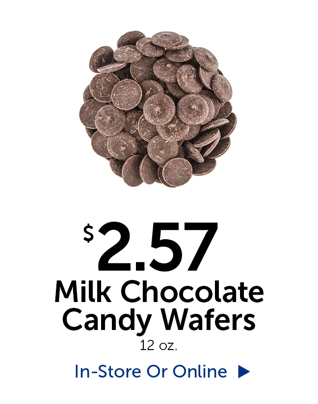 $2.57 Milk Chocolate Candy Wafers - 12 oz.