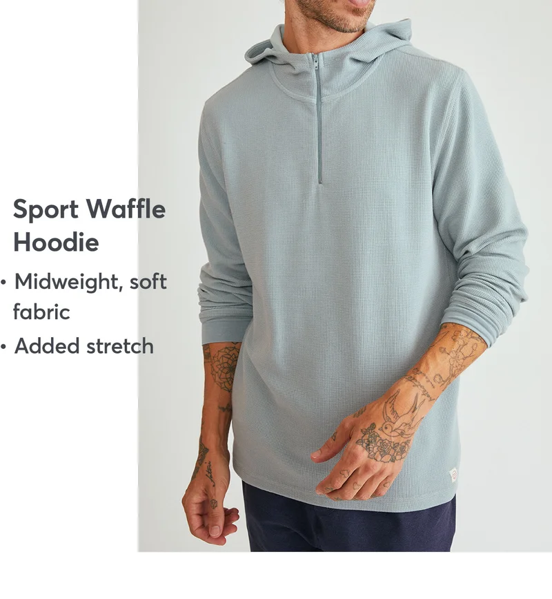 Sport waffle hoodie