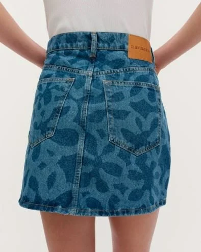 Maridenim Ruudut Kukka Skirt
