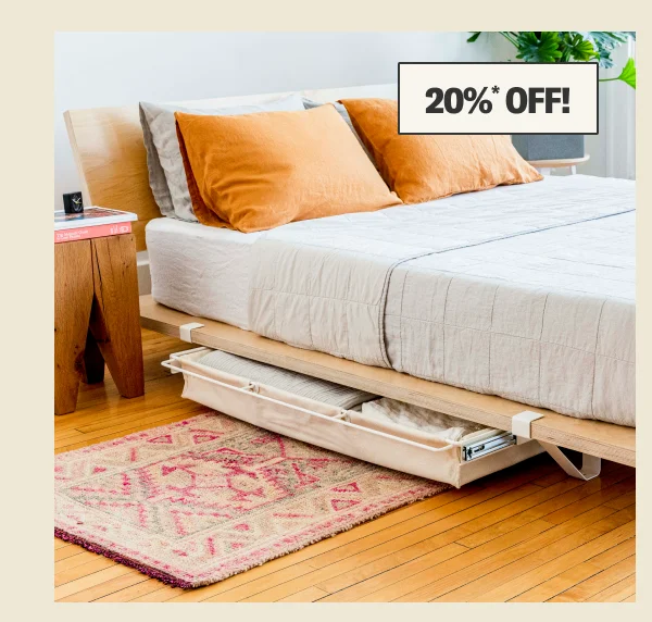 Save 20%* on The Underbed Storage Add-On