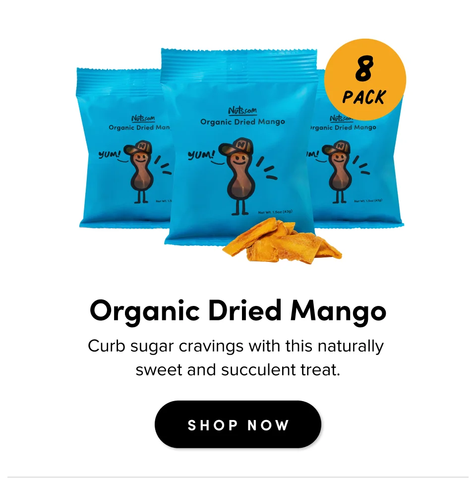 8 Pack For casual gatherings Organic Dried Mango Curb sugar cravings with this naturally  sweet and succulent treat. SHOP NOW