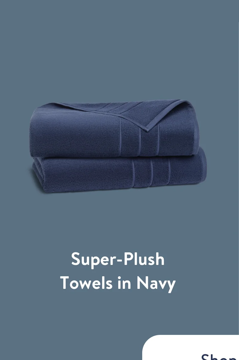 Super-Plush Towels in Navy