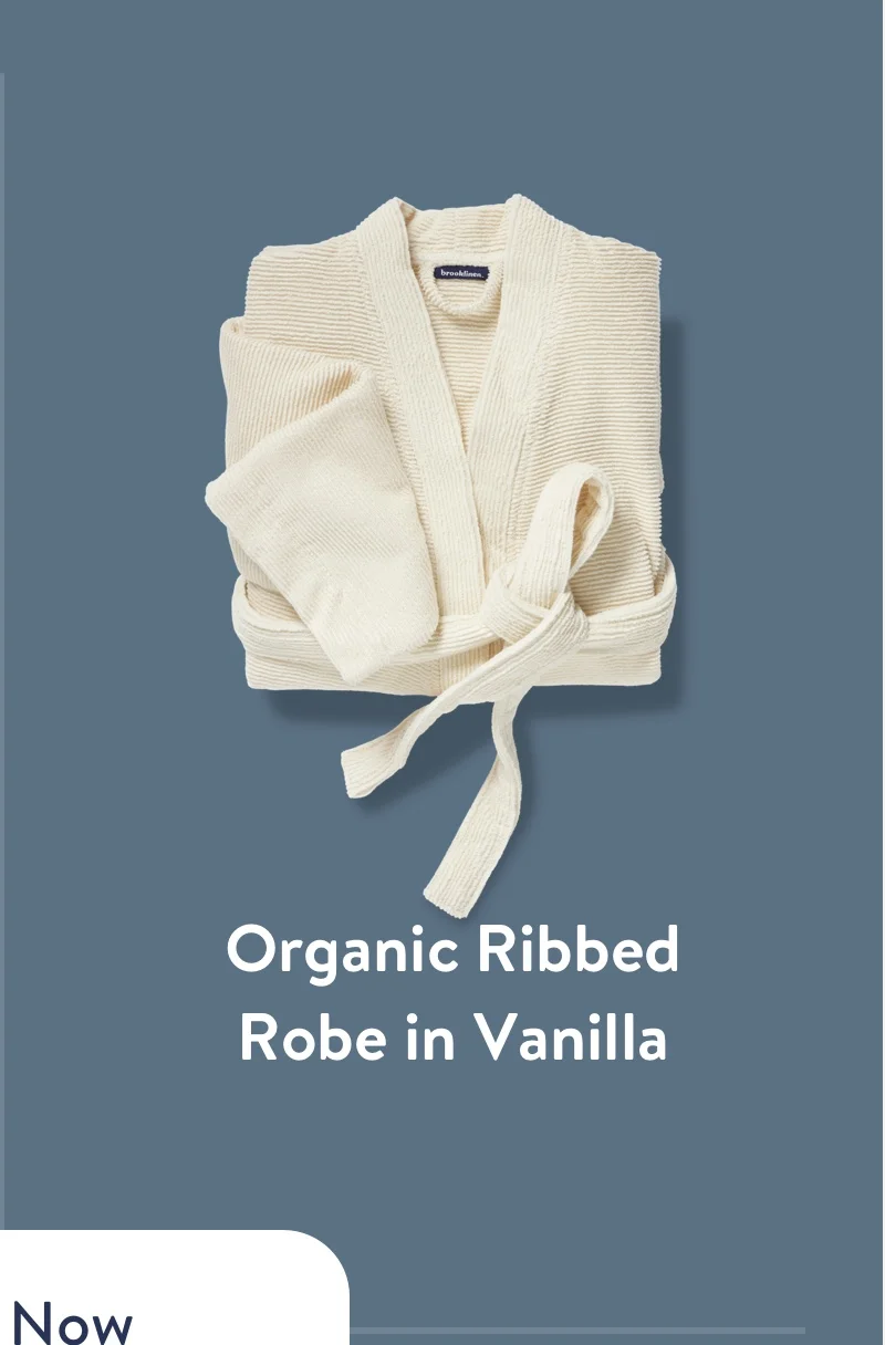 Organic Ribbed Robe