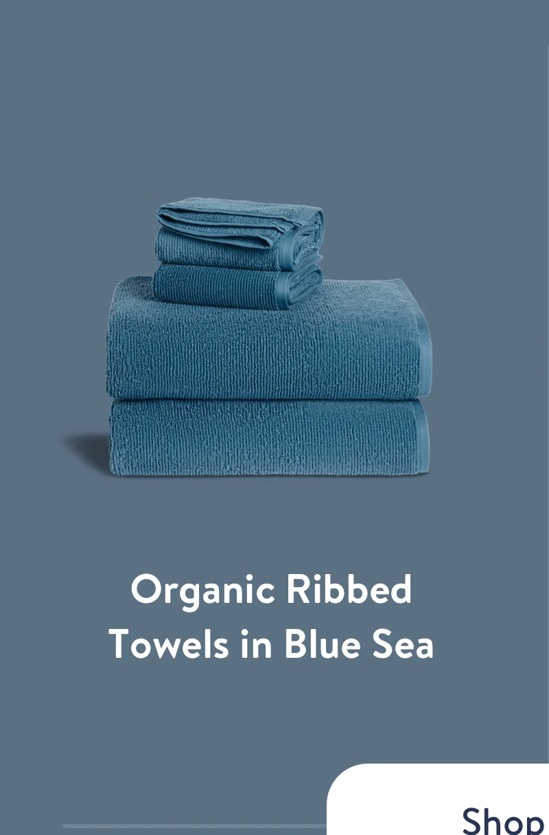 Organic Ribbed Towels