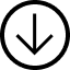Image Description: Down arrow icon