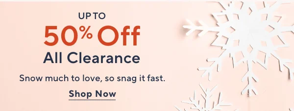 big winter sale & clearance - up to 50% off