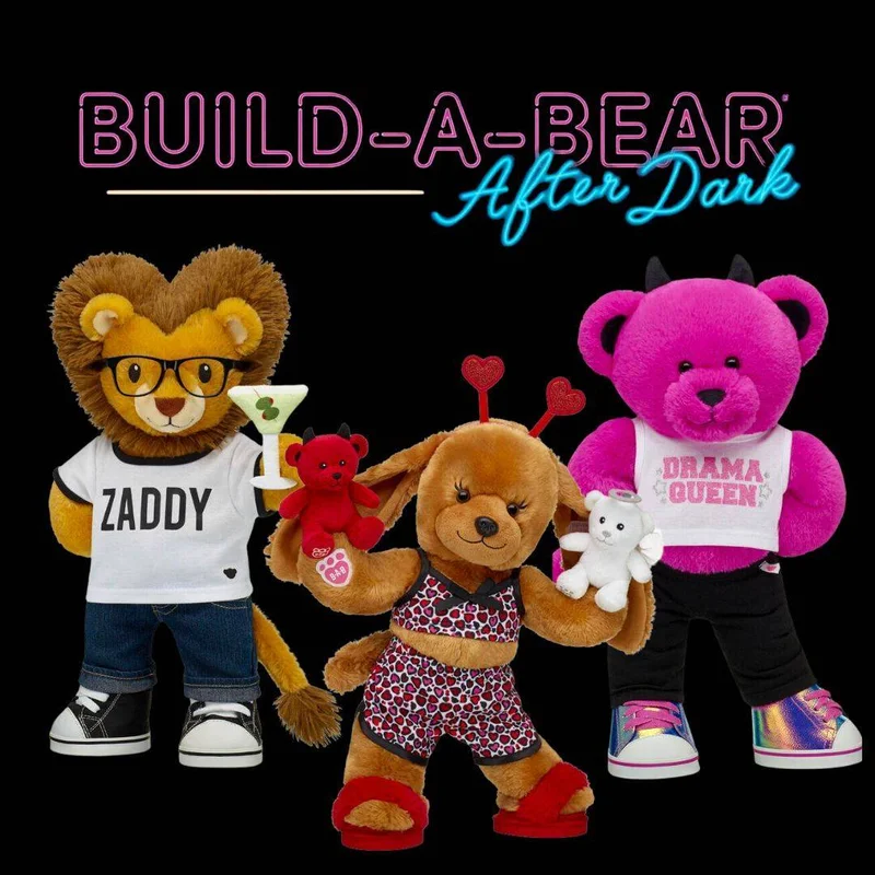 Build-A-Bear After Dark Is Adults-Only (& Yes, That Is a 'Zaddy' Lion)