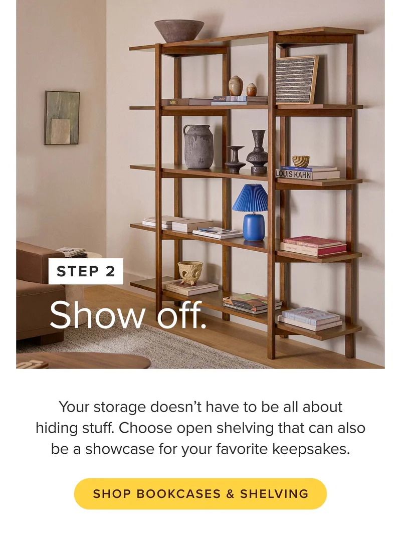 Shop bookcases and shelving.