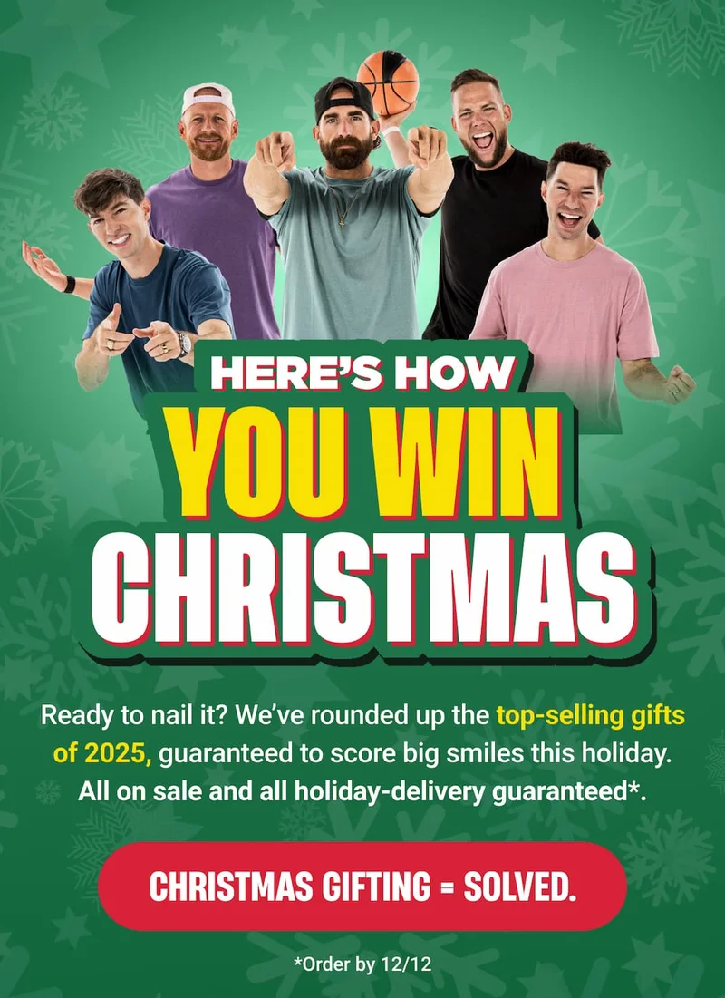 HERE'S HOW YOU WIN CHRISTMAS - Ready to nail it? We’ve rounded the top-selling gifts of 2025, guaranteed to score big smiles this holiday. All on sale and all holiday-delivery guaranteed*. -  Christmas gifting = solved.