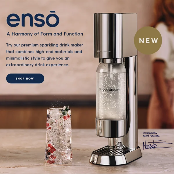 SodaStream enso™, our premium sparkling drink maker SodaStream enso™, our premium sparkling drink maker