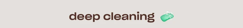 deep cleaning