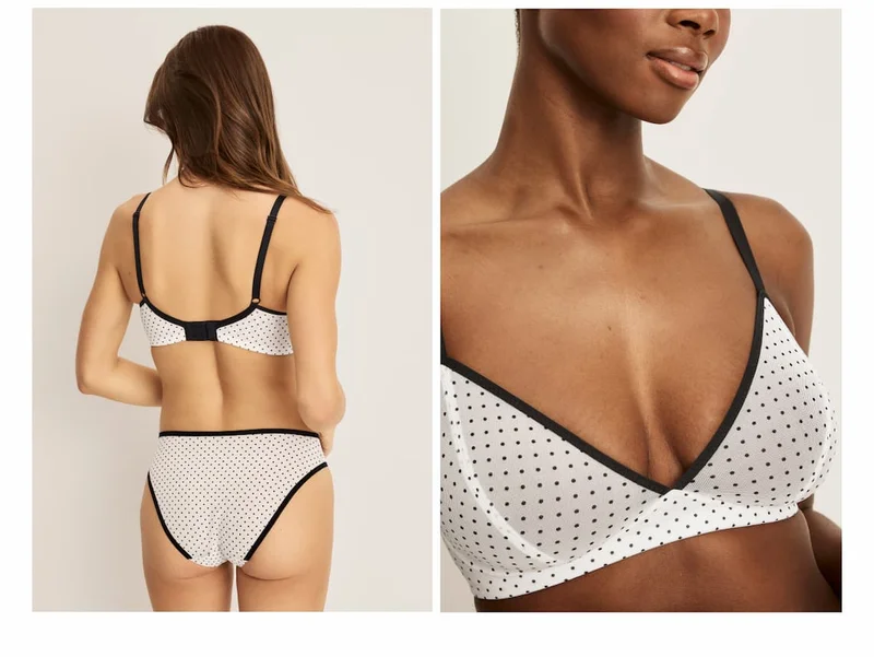 Image: showcasing the variety of mesh options including bra and french cut undies
