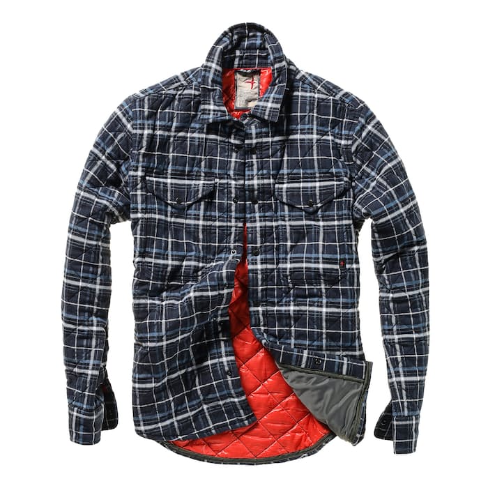 Image of Quilted Flannel Shirt Jacket