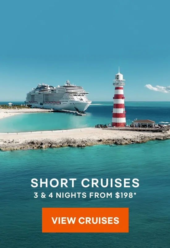 Short Cruises – 3 & 4 Nights – Click to View Cruises & Book Now