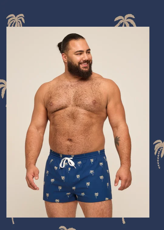 Classic Swim Trunk: The Midnight Palms 2"