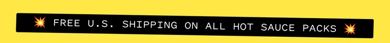 Free U.S. Shipping on all hot sauce packs