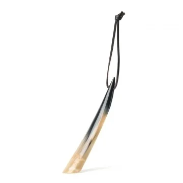 Shoe Horn With Leather Thong - 11-12 Inches
