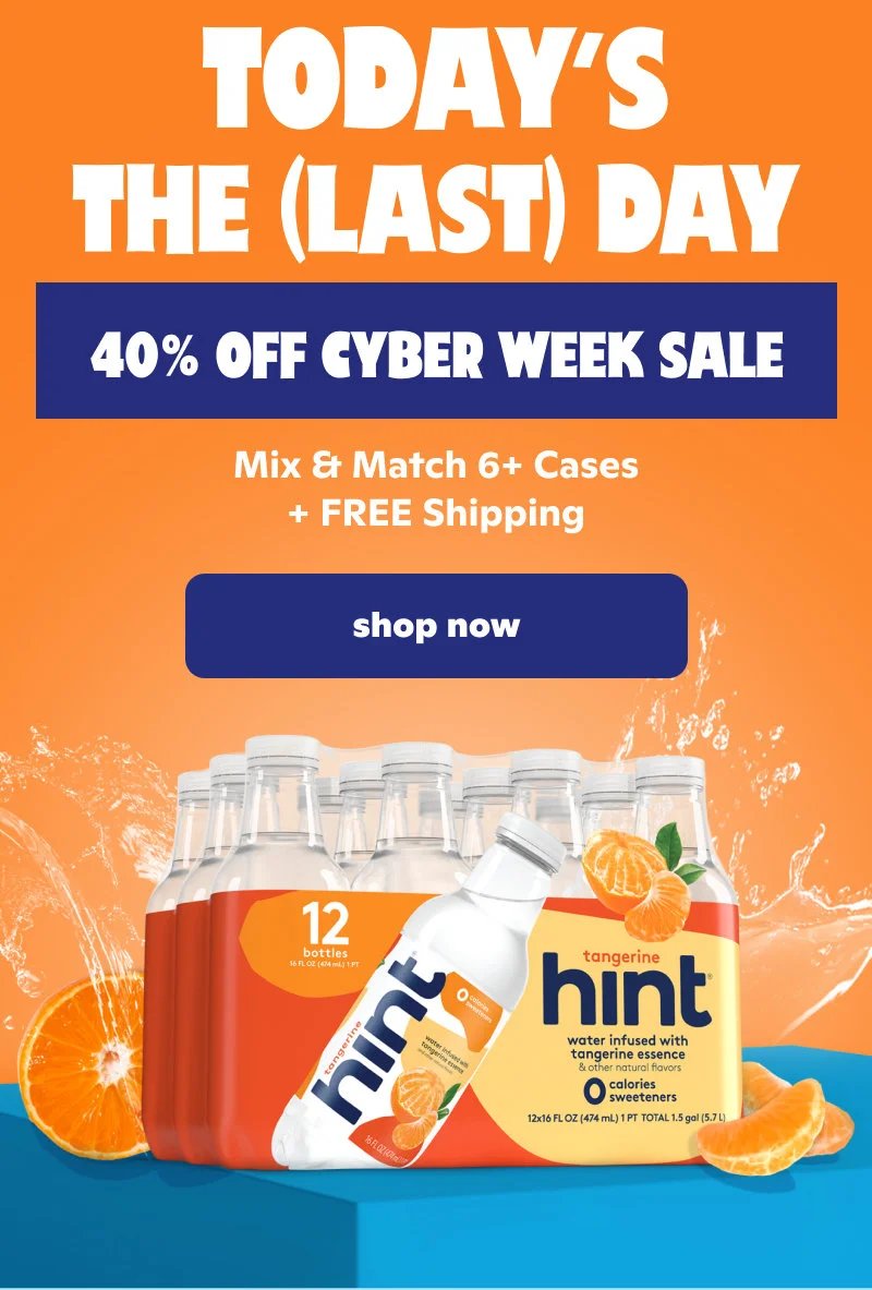 cyber week 40% off sitewide sale